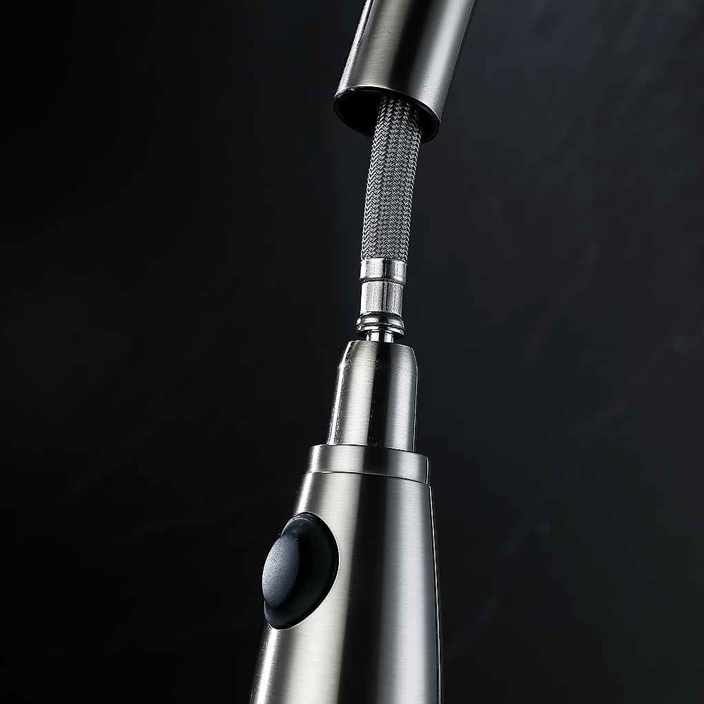 Kepooman Kitchen Faucet Sink, Single Handle Water Tap, Arc Pull-down Type Sprayer (Type1) Kepooman Kitchen Faucet Sink, Single Handle Water Tap, Arc Pull-down Type Sprayer (Type1)