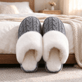 thumbnail image 5 of ssuyfkrb Slippers for Women,Women's Slippers,House Slippers,Non-slip,Close Toe,Slip-On,Gray,40, 5 of 6