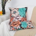 thumbnail image 5 of Boho Floral Throw Pillow Covers Set of 2 Colorful Bohemian Flower Decorative Cushions Pillowcase for Bedroom Sofa Home Decor, 12x20 Inch, Short Plush (Boho Floral 8), 5 of 5