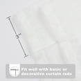 thumbnail image 4 of DriftAway  Solid Color Faux Linen Slub Sheer Voile Tie Up 40 - 49 Inches 63 Inches 42"x63", 4 of 5