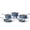 Blue, variant on Bakken 12-Piece Aluminum Cookware Set with Ceramic Nonstick, All-Stovetop Safe to 500°F, Pots & Pans with Lids, Silicone Utensils, Dishwasher Safe