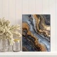 thumbnail image 2 of Gold Marbling Texture Abstract Canvas Print, Suitable for Living Room, Bedroom, Office, Hotel, Entryway Decor, 2 of 8