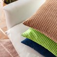 thumbnail image 4 of Soft Corduroy Corn Kernel Pillowcase 20*20 Inches Aquamarine, 4 of 4