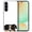 Black Tricolor Aussie Australian Shepherd Dog, variant on WIRESTER Shockproof Soft Rubber Cover Case for Samsung Galaxy S24 FE 6.7", Animal Black Miniature Schnauzer Dog On Light Blue Background