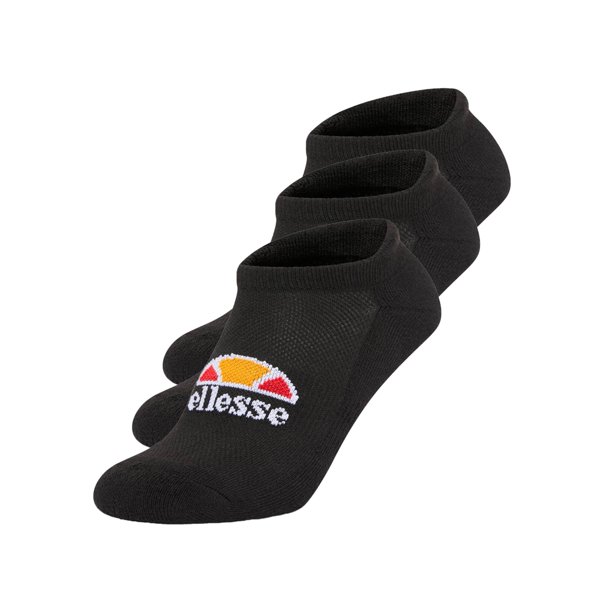 ellesse Calcetines de deporte unisex, 3 pares - Rebi, Trainer Liner, Sport, Logo Negro 37-42,5