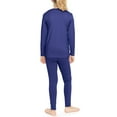 thumbnail image 3 of Stretch Is Comfort Oh so Soft Youth Girl's Set Long Sleeve Crew and Leggings Navy Blue Small, 3 of 6