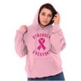 thumbnail image 4 of Breast Cancer Stronger Everyday Hoodie Sweatshirt Women Brisco Brands S, 4 of 6