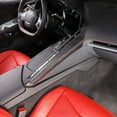 thumbnail image 4 of TINKI Real Carbon Fiber Center Console Left Trim Sticker Compatible with Chevrolet Corvette C8 Stingray 2020-2023, Center Console Driver Side Decorative Cover Sticker, 4 of 7