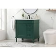 thumbnail image 2 of Elegant Kitchen and Bath 32 inch Single bathroom vanity in green, 2 of 8