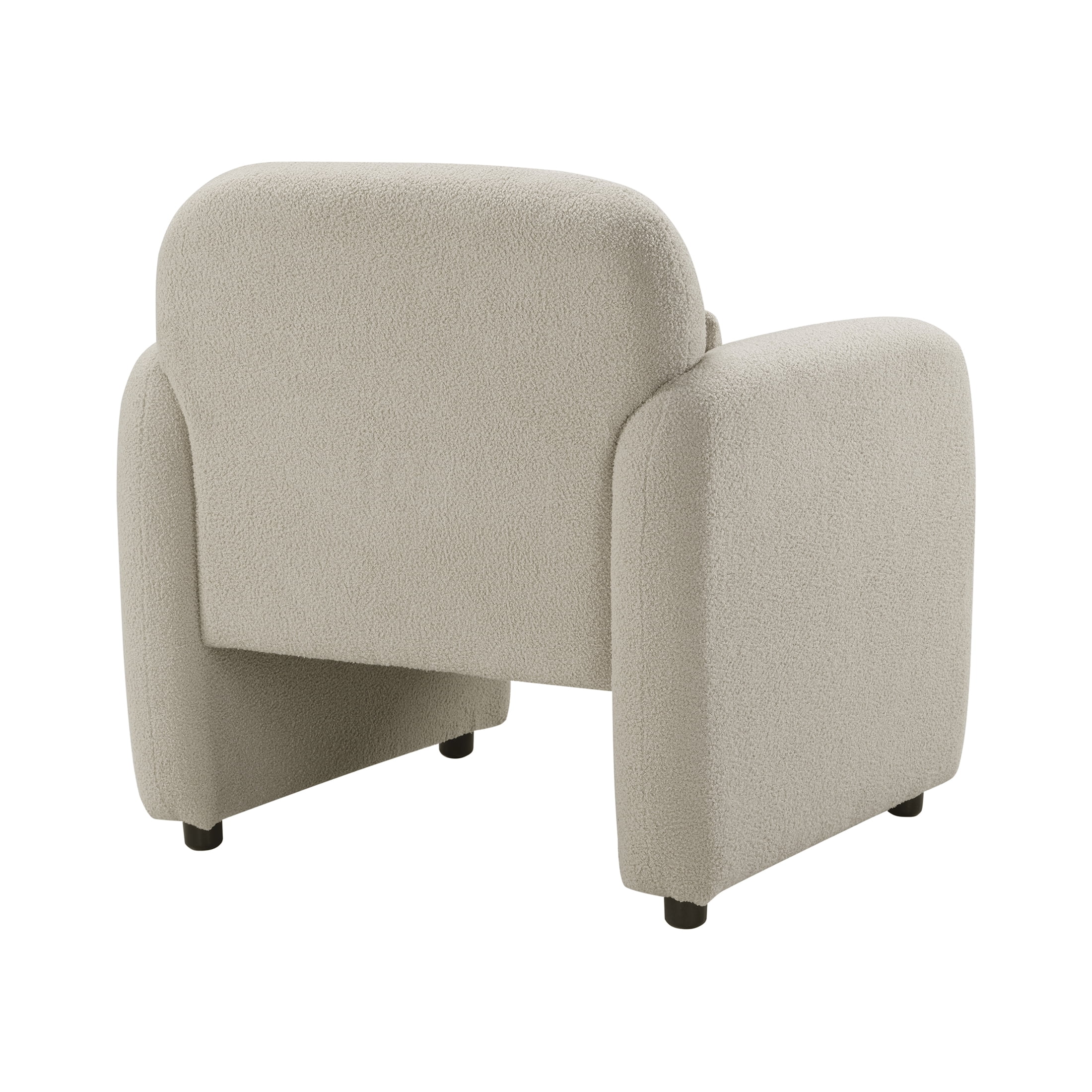 OakvillePark Therrow Boucle Accent Chair with Pillow, Taupe