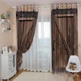 thumbnail image 3 of Retro Wood Barn Door Blackout Curtains, 3D Farmhouse Print Window Curtains, Thermal Insulated Darkening Grommet Drapes 42"W x 96"L (Pack of 2), 3 of 6