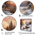 thumbnail image 3 of Designart "Winter Morning'S Enchantment I" Sunrisesunset Canvas Wall Art, 3 of 7