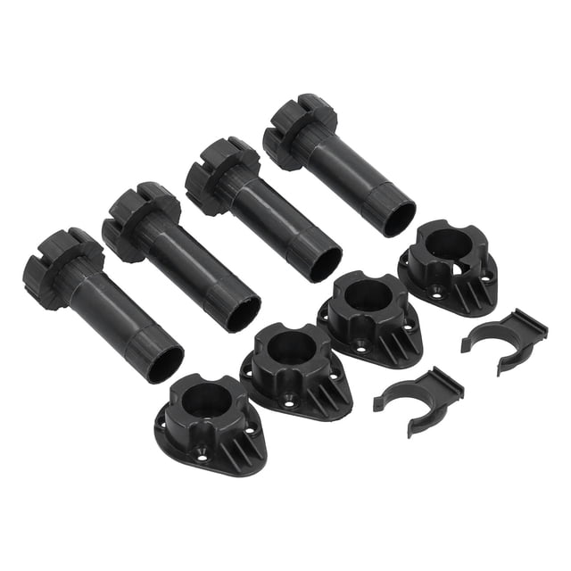 Patas de gabinete ajustables Jadeshay 4 juegos Negro