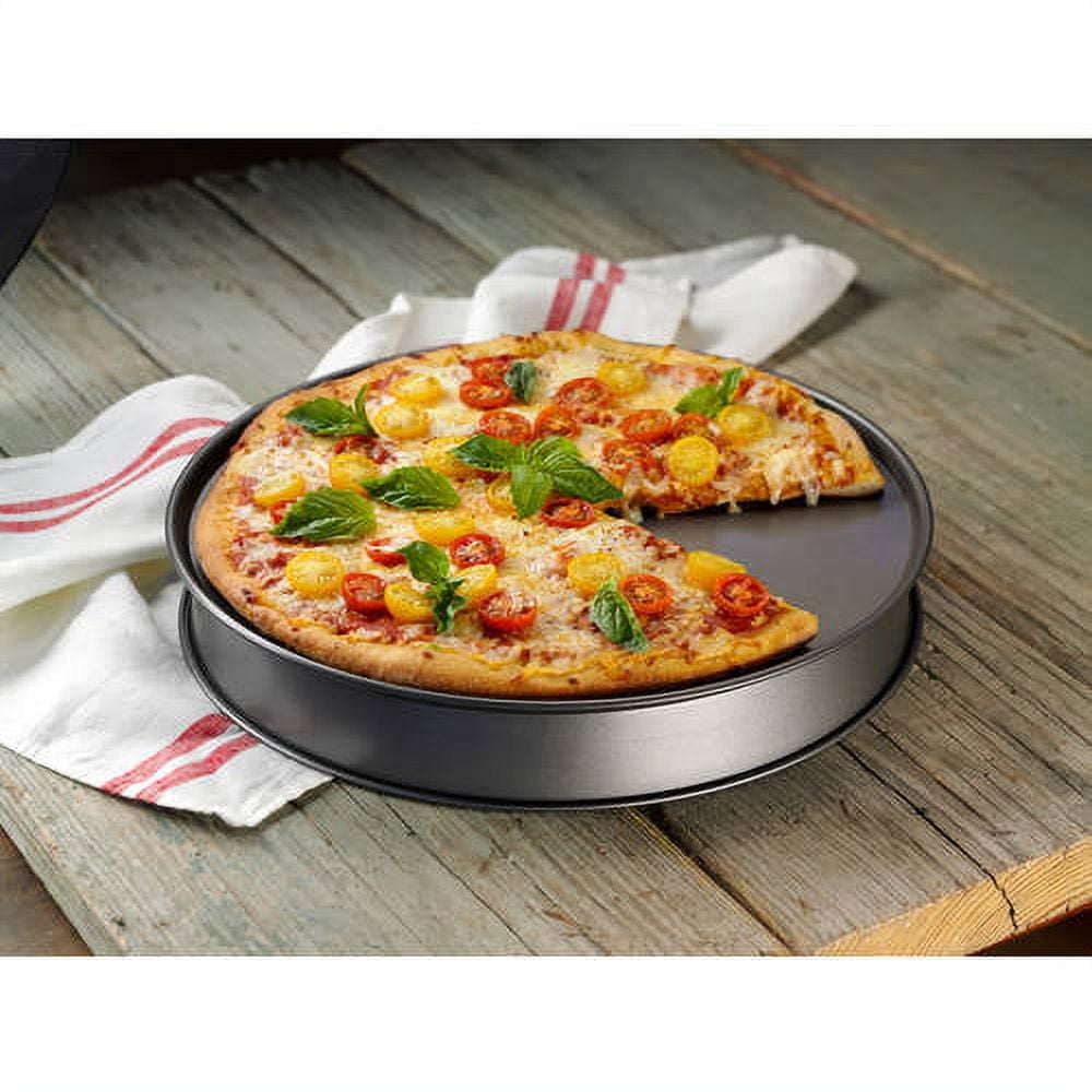  Detroit Style Pizza Pans (Non Stick Two-Year Warranty) 10 x 14  x 2.5 Inch Sicilian Style Pizza Pan, Hard Anodized Deep Dish Square Grandma Style  Pizza Pan, Focaccia Bread Pan, Pre-Seasoned