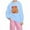 1#Blue, variant on Byoo Girls Cartoon Capybara Hoodie Cute Lightweight Long Sleeve Hooded Sweatshirt
