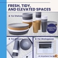 thumbnail image 7 of TidyUps Shelf Liner, Crosshatch, 19.5 x 6 in, Non-Slip Drawer and Cabinet Liner, 2 Pack, 7 of 7