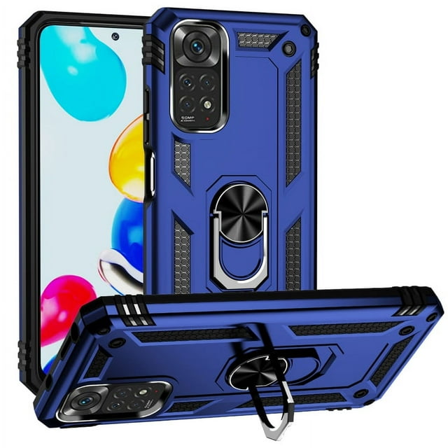 Funda de teléfono para Xiaomi Redmi Note 11 Pro 5G Global de Uso Rudo Shockproof + Cristal 9D