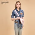 thumbnail image 5 of Wrangler Cow Print Crossbody Bags for Women Western Sling Bag with Adjustable Starp Cross Body Purse, Light Pink, 5 of 8