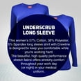 thumbnail image 4 of ACTIVE UNIFORMS Women's Under Scrub Tee Crew Neck Long Sleeve T-Shirt 2 - Pack (True Royal Blue, 4X-Large), 4 of 6