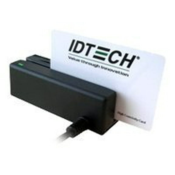 ID TECH MiniMag Intelligent Swipe Reader IDMB-3341 - Magnetic card reader (Track 2) - USB - black