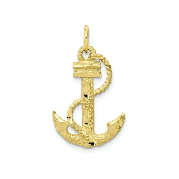FJC Finejewelers - Finejewelers 10k Yellow Gold Anchor Charm - Walmart ...