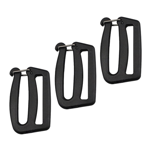 Webbing Strap Hook Webbing Buckles Heavy Duty Quick Release Keychain Hook Clip Snap Hook for Backpack Strap DIY Hardware Rectangle 3pcs