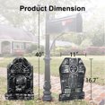 thumbnail image 5 of 6 Pack L-Size 12'' x 17'' Halloween Foam RIP Graveyard Tombstones for Halloween Lawn Yard Party Decorations, 5 of 7