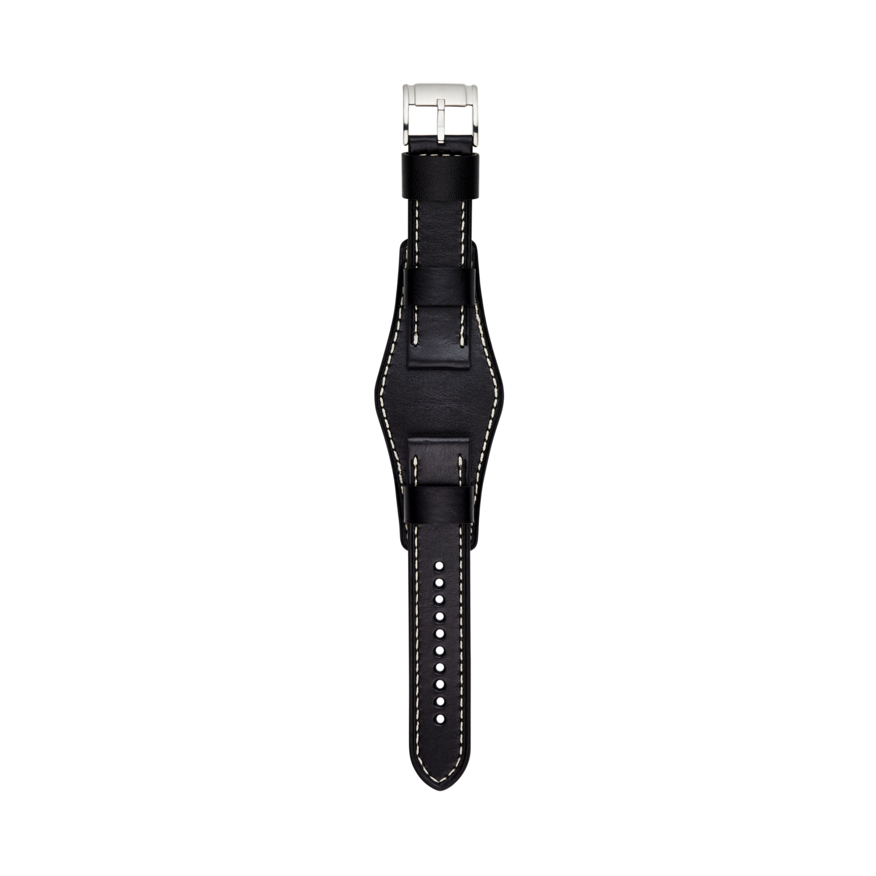 Fossil Men's 22mm Black Leather Watch Strap - Walmart.com