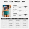 thumbnail image 5 of Susaid Teal Color Print Intensify Workout Shorts for Women Seamless Scrunch Short Gym Yoga Running Sport Active Exercise Fitness Shorts-X-Large, 5 of 8