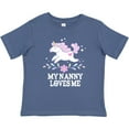 thumbnail image 3 of Inktastic My Nanny Loves Me Girl Unicorn Girls Baby T-Shirt, 3 of 5
