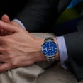 thumbnail image 7 of Msgweeeg Smart Watches for Men Men's Wrist Watches Valentine’s Day Fashion Men's Quartz Watch Openwork Designs Alloy Case Leather Strap Business Casual Wristwatch, 7 of 7