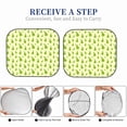 thumbnail image 6 of Wukai Green Pears1 Print Windshield Sun Shade, Car Front Window Shades Sunshade Cover Sun Visor Shield Block Automotive Interior Protector Blocks UV Rays-Small, 6 of 6