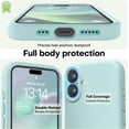 thumbnail image 3 of KOMI Designed for iPhone 16 Pro Max Case, Premium Silicone with [Soft Anti-Scratch Microfiber Lining] Shockproof Protective Phone Case for Men Women Girls 6.9", Mint, 3 of 7