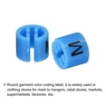 thumbnail image 4 of Clothes Hanger Marker M Size Tag Fit 3.5mm Rod Blue for Garment Clothing Color Coding, Pack of 100, 4 of 6