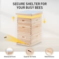 thumbnail image 5 of CO-Z 20 Deep Frame & 10 Medium Frame With 3 Brood Boxes Hive Frame/Bee Hive Frame With Metal Roof for Beekeeping, 5 of 7