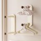 thumbnail image 4 of Retractable Clothes Hanger Organizer Drill Free Wall Mounted Hanger Storage Rack Space Saving Multi Function Laundry Organizer for Balcony Laundry Room Wardrobe, 4 of 6