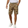 thumbnail image 5 of INSPIRE CHIC Men's Shorts Animal Print Zipper Closure Regular Fit Casual Dress Shorts 30 Tiger Print, 5 of 5