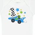 thumbnail image 4 of Inktastic Happy 1st Birthday Blue Racing Car Boys or Girls Baby Bodysuit, 4 of 5