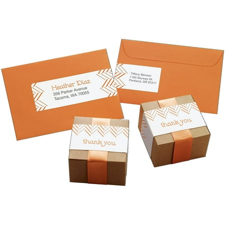 Avery Textured White Wraparound Labels with Sure Feed, White, 7.85 x 1.75 Inches, Pack of 50 (22838)