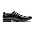 thumbnail image 3 of Mocasines Clásicos de Punta Cuadrada para Hombre Bruno Marc Negro Talla 12, 3 of 7