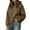 Coffee, variant on Cmtiyu Hoodies for Women Oversized Drop the Shoulder Long Sleeve Hooded Sweatshirts Fall Fashion Loungwear Pullover Tops S-2XL