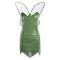 thumbnail image 4 of Disfraz Premium Mini vestido ajustado para mujer, vestido con tirantes finos y lentejuelas sin espalda, traje de Halloween Kuymtek Verde T S para Mujer, 4 of 6