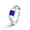 Blue Stones, variant on Jewelry Trend Men Engagement Rings 925 Sterling Silver 6*6mm 1.25 CT Princess Cut Blue Synthetic Spinel Eternity Wedding Band for Him Ring Size 10