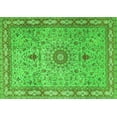 thumbnail image 1 of Ahgly Company Indoor Rectangle Medallion Green Traditional Area Rugs, 7' x 9', 1 of 1