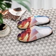 thumbnail image 6 of Men The Flash Slippers Non-Slip Fuzzy House Slippers Warm Soft Plush Winter House Shoes Indoor Outdoor Slip-On Shoes, 6 of 7