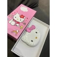 thumbnail image 4 of RWJDXD Chemises Décontractées d'Été pour Femmes Mode Urbaine Manches Courtes Crop Tops Imprimé Chat Hello Kitty Col Rond Ajusté T-Shirts, 4 of 5