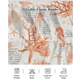 thumbnail image 5 of Orange Starfish Wrap Around Bed Skirts for Queen Bed 18" Drop,Bed Skirt with Adjustable Elastic Belt Dust Ruffle Bed Valance for Bedroom Hotel Rustic Ocean Coastal Shells Conch Coral Bed Frame Cover, 5 of 7