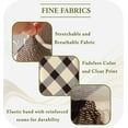 thumbnail image 5 of 4,6,8 Pack Dining Room Chair Covers, Spandex Dining Chair Covers Set of 4, Elastic Parson Chair Covers for Dining Room, Kitchen Chair Slipcovers for Dining Room Set of 4,6,8, Brown Plaid, 5 of 6