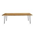 thumbnail image 4 of Modway Ardor 96" Metal & Acacia Wood Dining Table in Black/Natural, 4 of 10