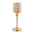 thumbnail image 2 of Xihbxyly Artículos de Cinco Dólares Candelabro de Metal de Cristal con Cuentas de Cristal, Candelabro Alto En Velas Votivas, Elegante Centro de Mesa para Decoración de Bodas y Hogar, 2 of 6